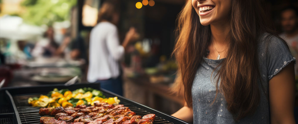 Cocinado en tu barbacoa de obra