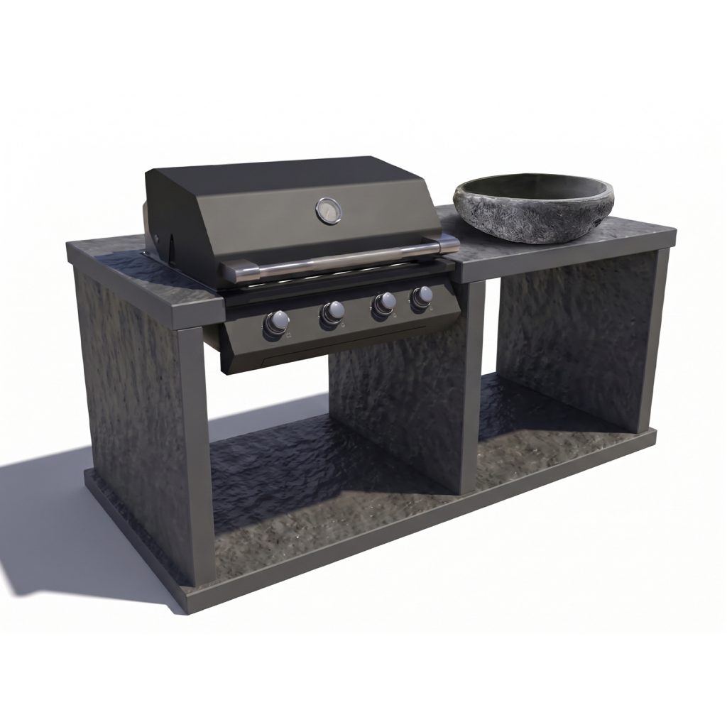 Cocina de exterior barbacoa de gas G02 y fregadero Cocina de exterior barbacoa de gas G02 y fregadero
